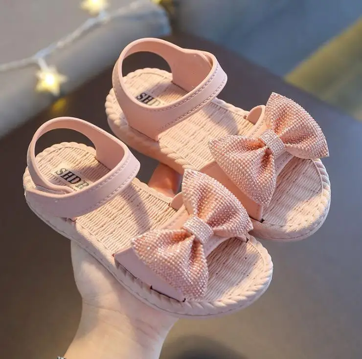 
2021 Summer Leather Sandals For Baby Flat Children Beach Shoes Kids Sports Soft Non-slip Casual Toddler Sandals 