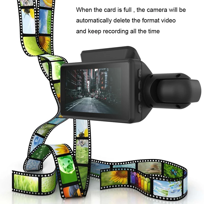 Hot Selling Full HD 1080P Night Dual Lens Car Rear View Camera Car Black Box Mirror Car Dashboard Rearview Camera DVR Dash Cam