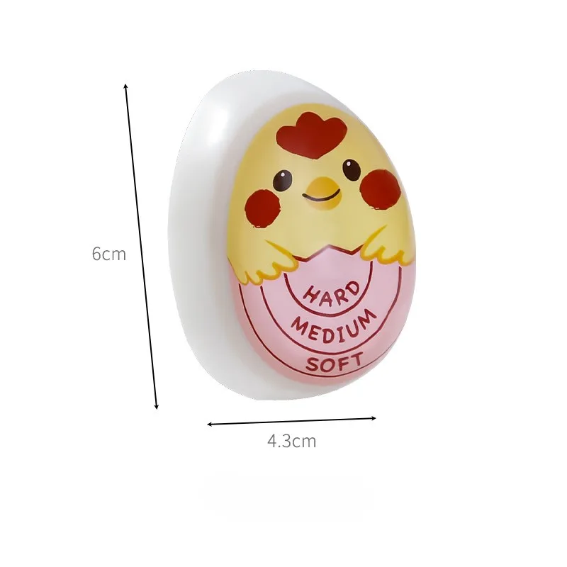 Top Sale Cheap Price Factory Supply Color Change Egg Timer Creative Soft Cartoon Time Reminder For Kitchen Cooking Tools