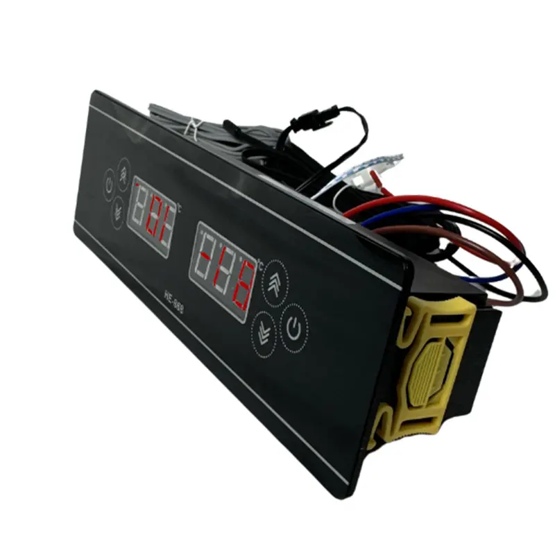 Longhey Dual Digital Temperature Controller Plastic Part For Refrigerators 220VAC 50/60HZ Heating Cooling Switch