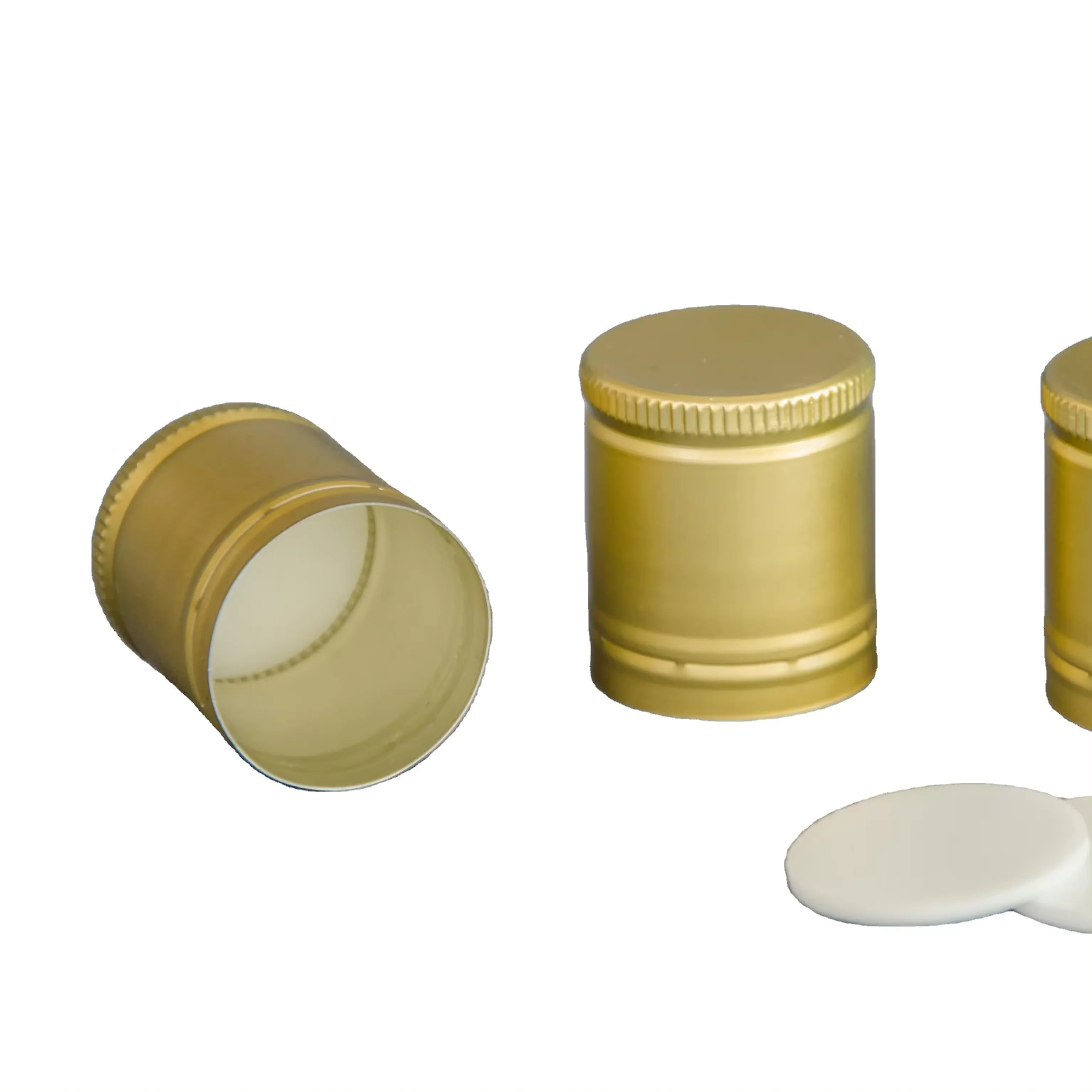 24mm 28mm Screw Aluminum plastic Cap for Olive Oil Pilfer Proof Cap Ropp CAP