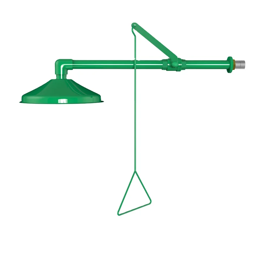 Stainless steel wall mounted laboratory safety shower