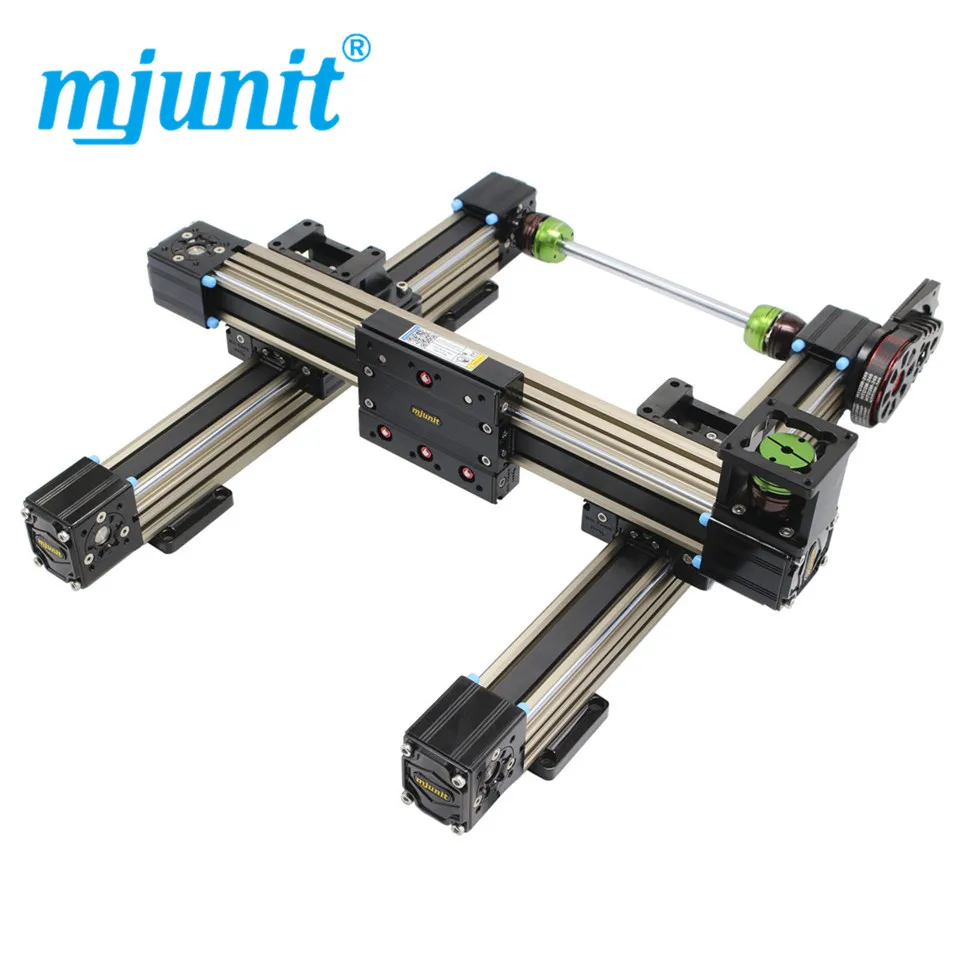 mjunit slide guide rail gantry grabbing linear automatic XYZ 3 axis position grabbing manipulator for rotary table positioning