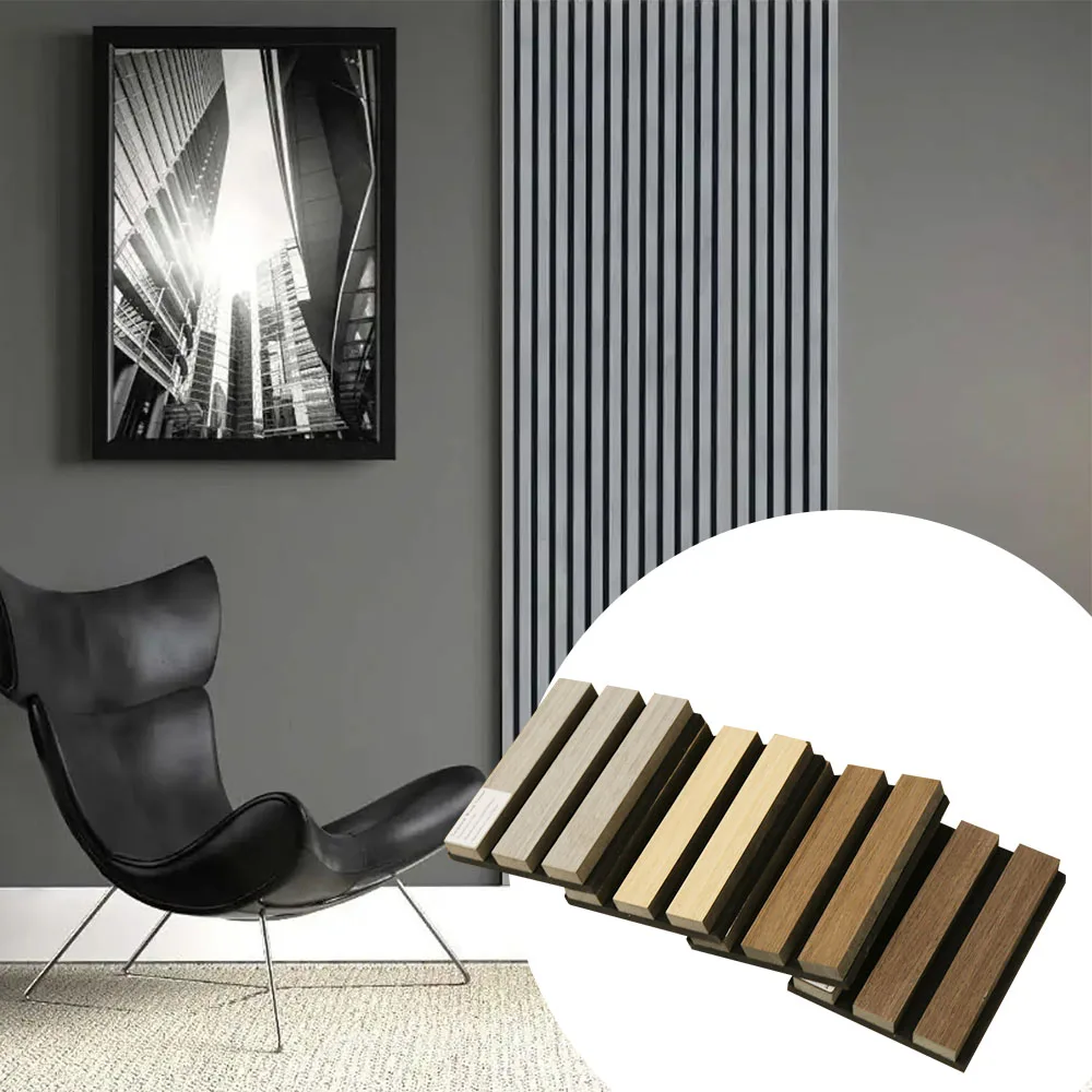 Acoustic Slat Panel Wood Panel Wood Modern Interior Sound Proof Wall Decoration Acoustic Wall Panels