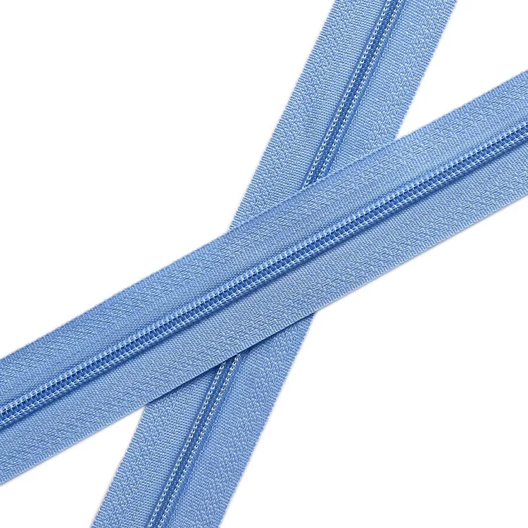 RSZ Custom 3# Solid Nylon Zippers Long Plastic Zipper Chain Clothing Sewing Accessories