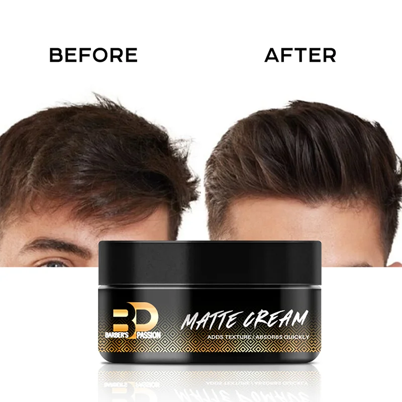 18 years experience factory MSDS CNPC GMP FDA certification hair styling moulding matte cream clay for men