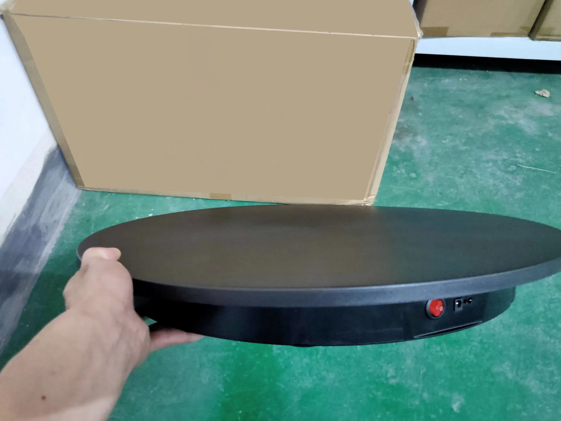 
60cm Load MAX 150KG Motorized Photography Display, 360 Degree Electric Rotating Turntable with Remote Control Direction Speed 