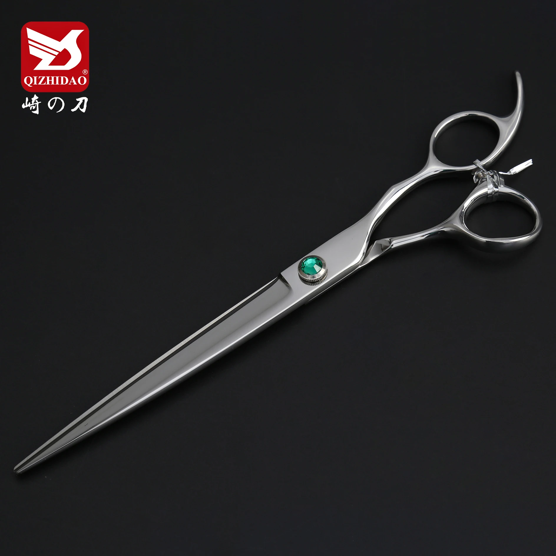 8inch Pet Grooming Scissors Set of 4 Curved Thinning Chunker Cutting Professional Dog Grooming Scissors Set