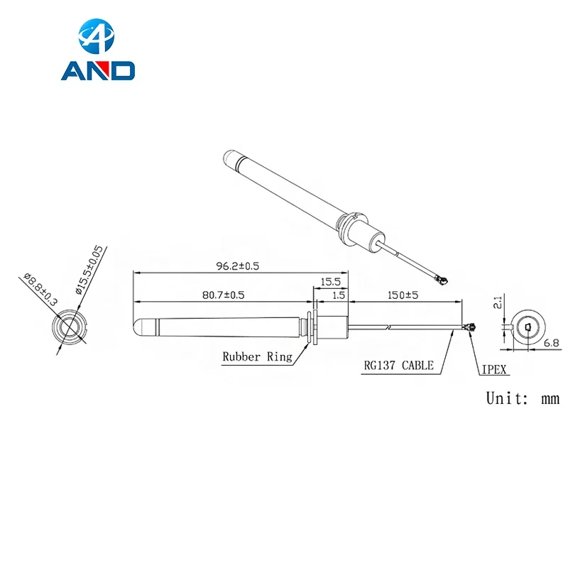 915MHz Internal ISM Antenna,915 mhz antenna with IPEX connector
