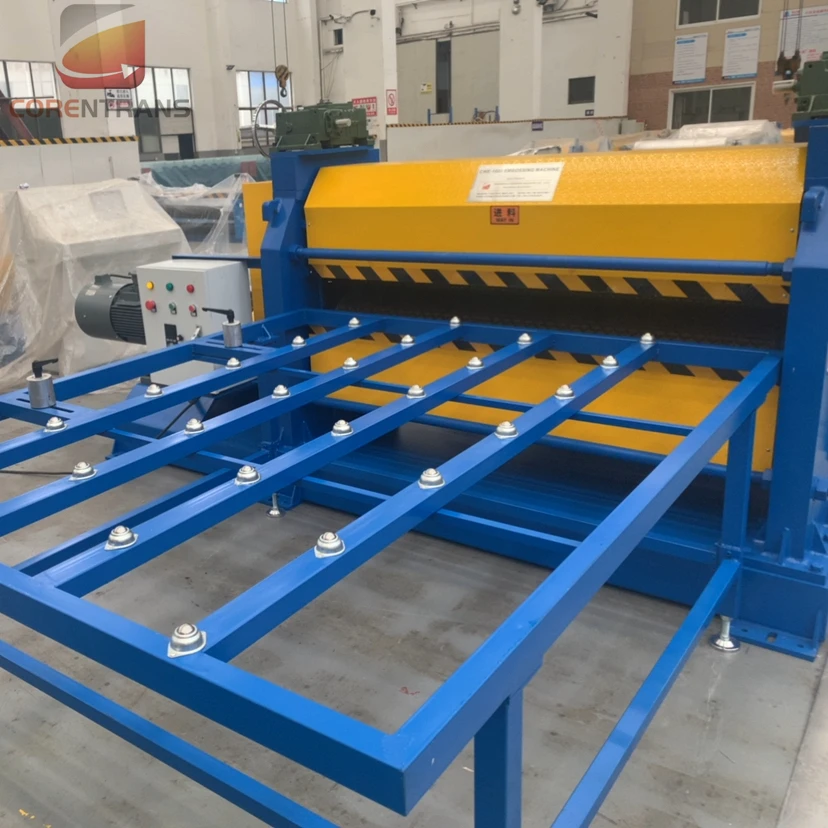 CWE-1600 Aluminium embossing machine with uncoiler and coiler