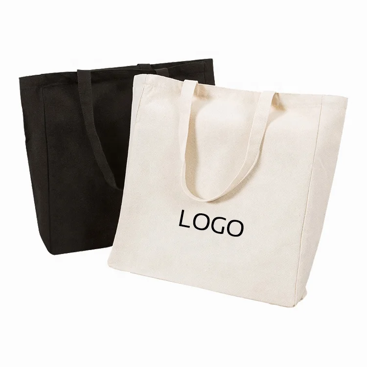 Оптовая продажа, многоразовые модные женские сумки-тоуты из органического хлопка с индивидуальным принтом логотипа, холщовые сумки для покупок на молнии