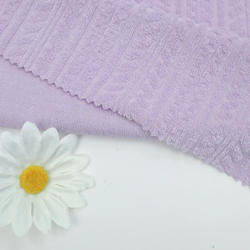 High quality polyester custom pattern 3D jacquard Knitted sweater fabric for garment