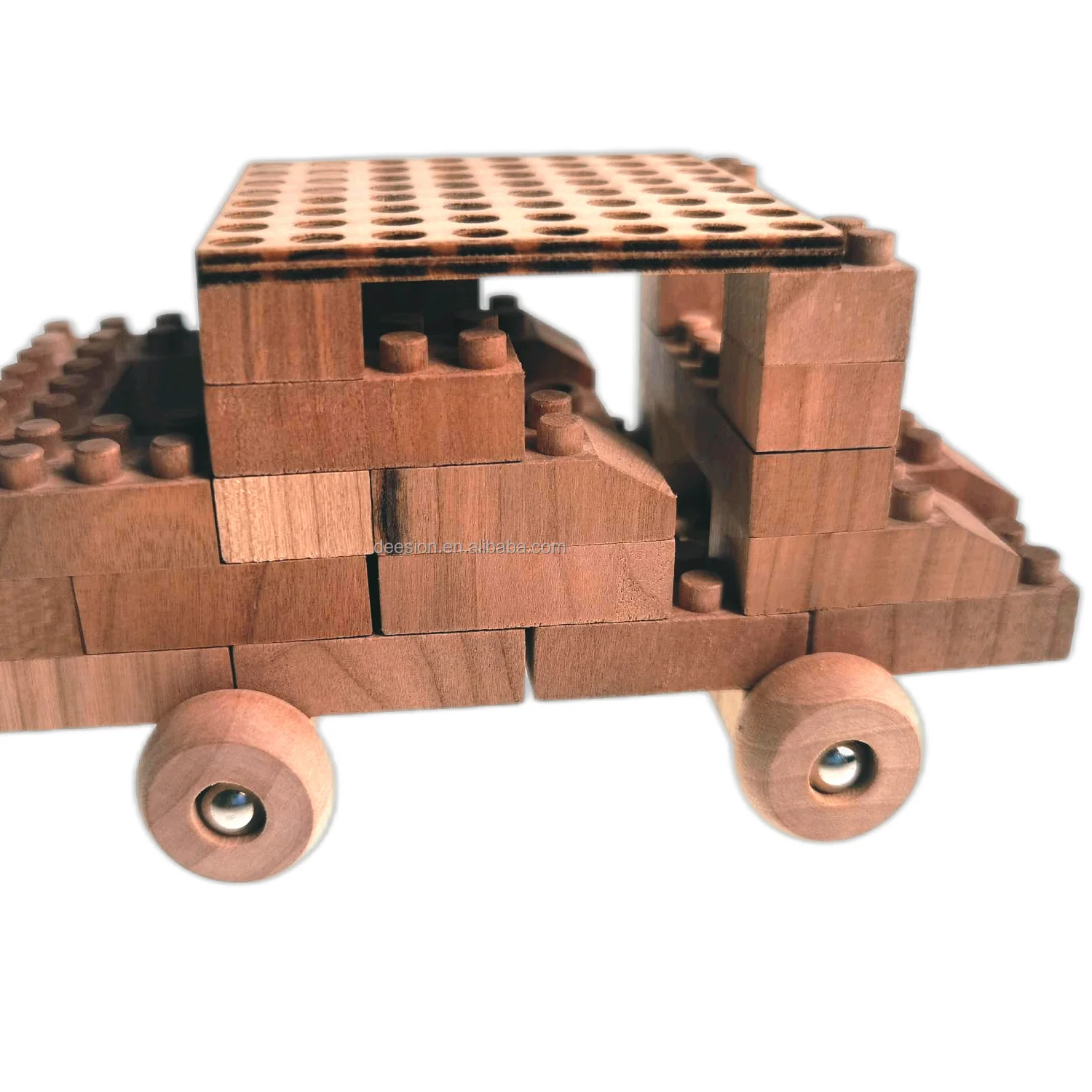 Hot sale direct factory creative wooden toy gift truck for Christmas