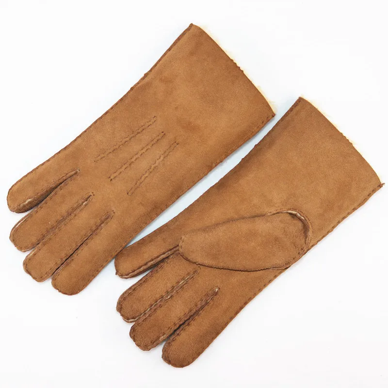 Fashion and classic factory supplier winter warm sheepskin gloves