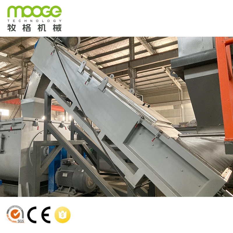 1000kg polythene bags pe pp film plastic washing recycling machine