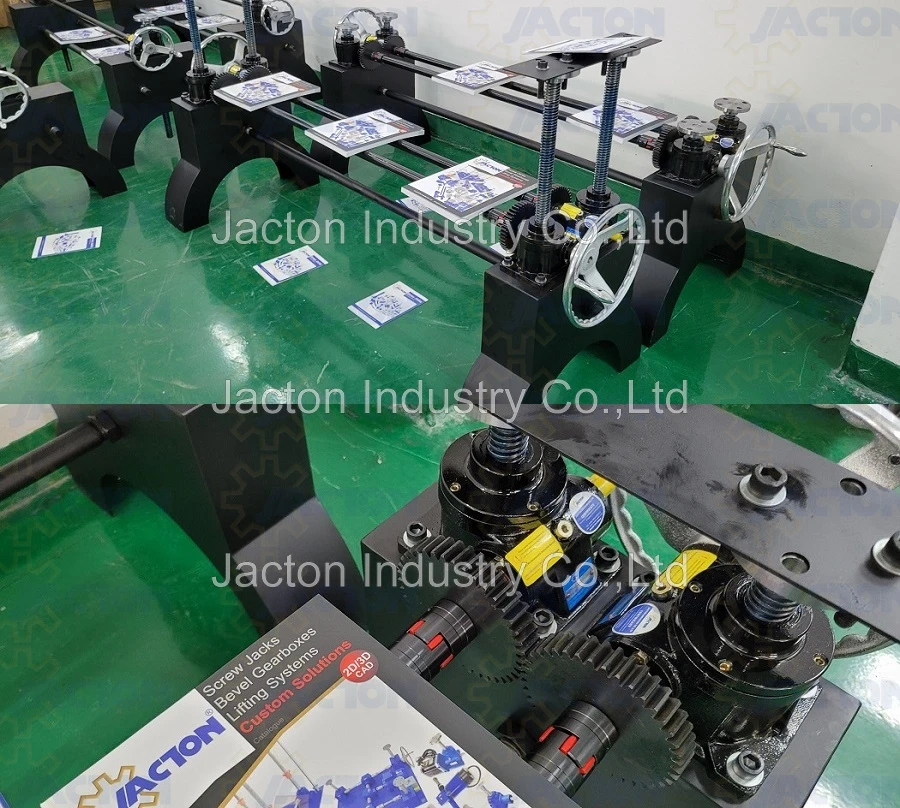 vintage industrial crank dinning table base lift mechanism hand wheel screw jack lift