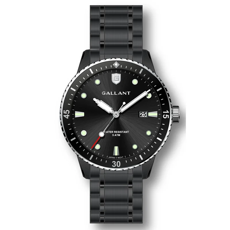 OEM watches stainless steel super luminous hand sapphire crystal 10 ATM water resistant automatic watch diver watch