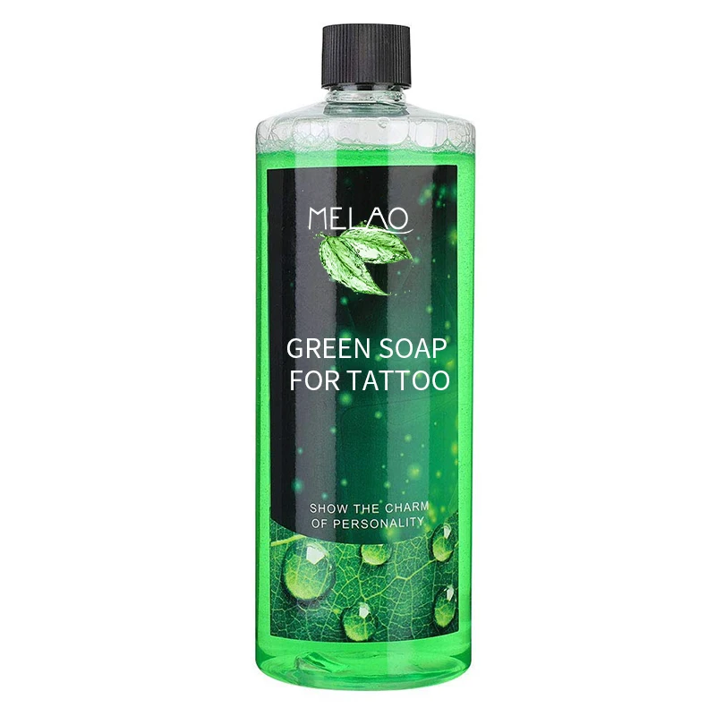 Green Foam Tattoo Soothing Solution Tattoo Green Soap Skin Clean 500ml for Tattoo Aftercare