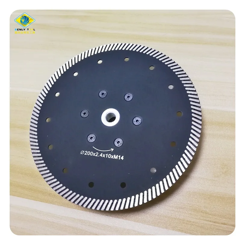 230mm protection teeth turbo diamond saw blade granite cutting blade