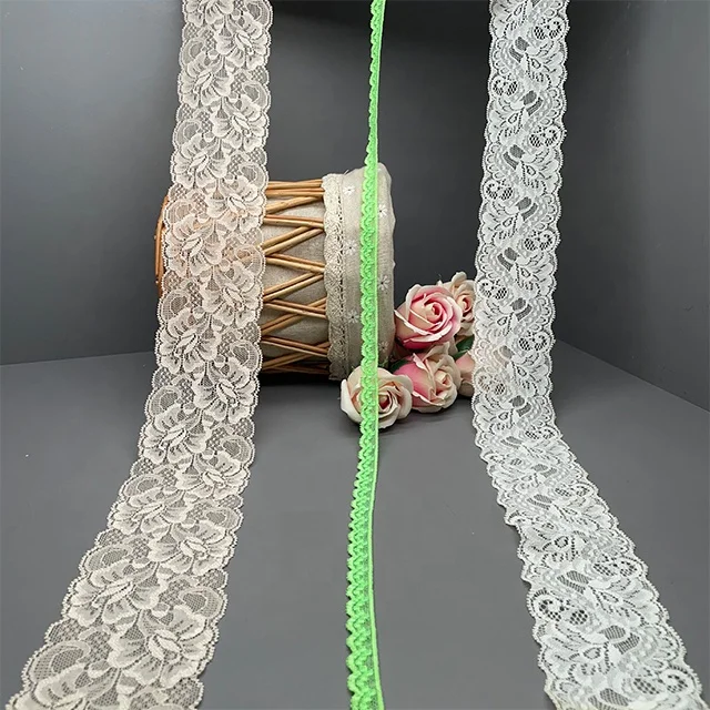 TUTON Custom French Elastic Lace 1.2/6.0/7.0 CM Trim Wholesale For Lingerie