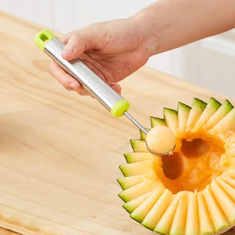  Spot stainless steel fruit scoop household digger kitchen tool single-head