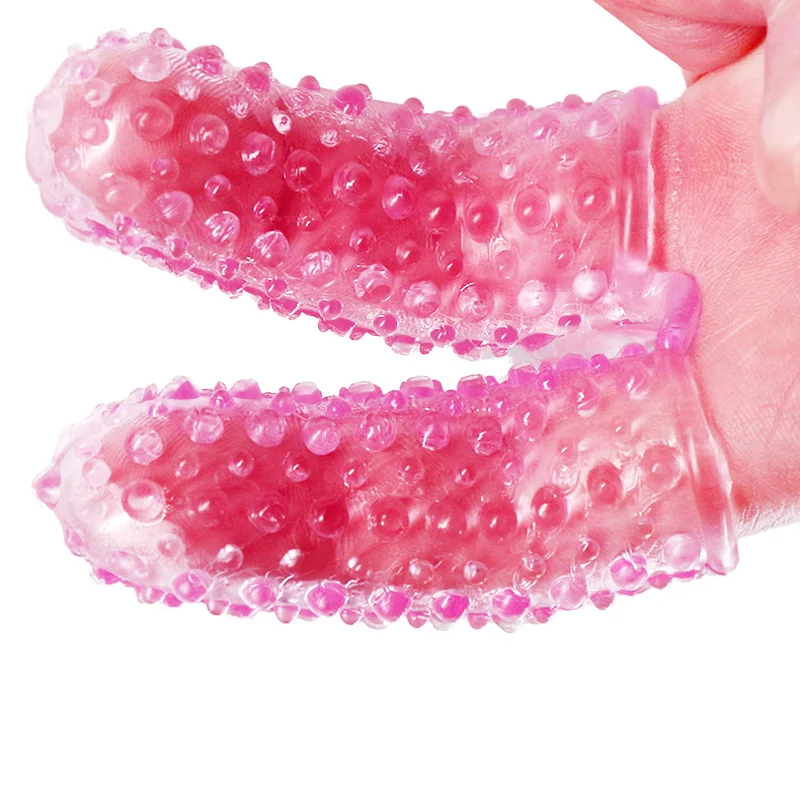 Sexy finger set spike anal sex with barbed large particle set female masturbation sexy male supplies finger-picking gloves.