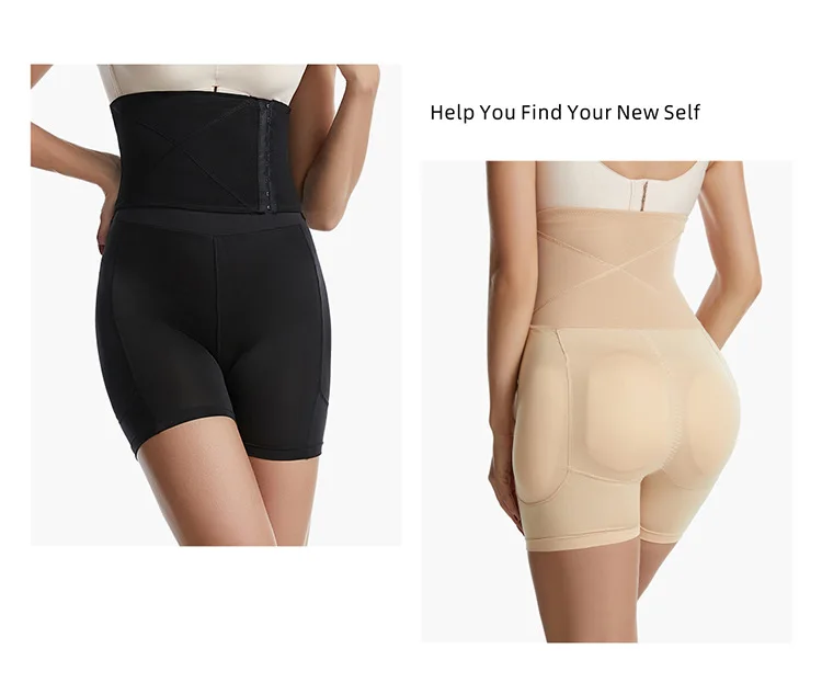 Factory Price Women Fajas Colombianas Colo Invisible Tummy Control Body Shaper Hip Padding Shapewear Butt Lifter Shorts