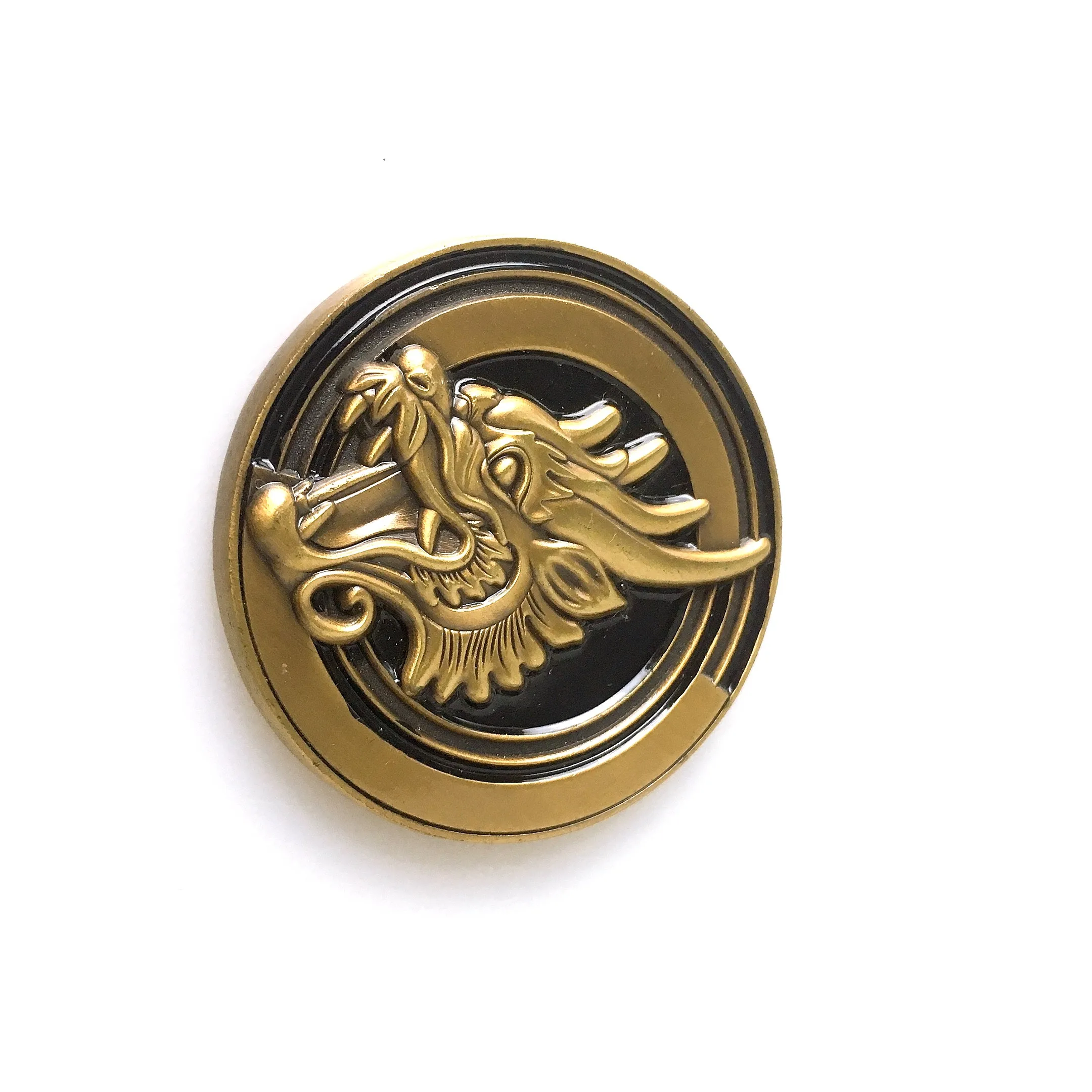 2024 New products chinese dragon design embossed antique coin custom logo game coins for sale
