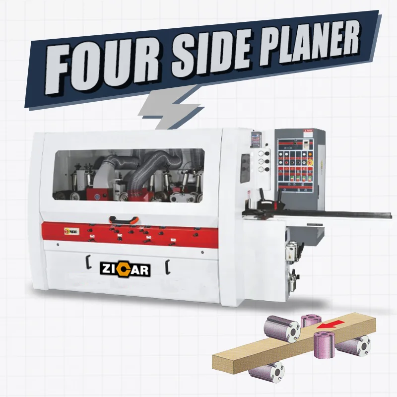 Heavy Duty Five Side Moulder Spindle Planer Machinery Four Sided Timber Planer 4 Side Moulder For Solid Wood