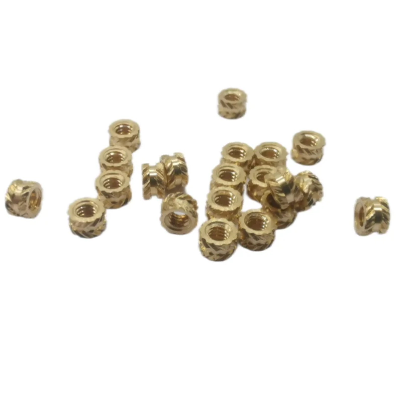 Factory Oem Odm Customized M2 Copper Nut Knurled Brass Threaded Inserts Nuts