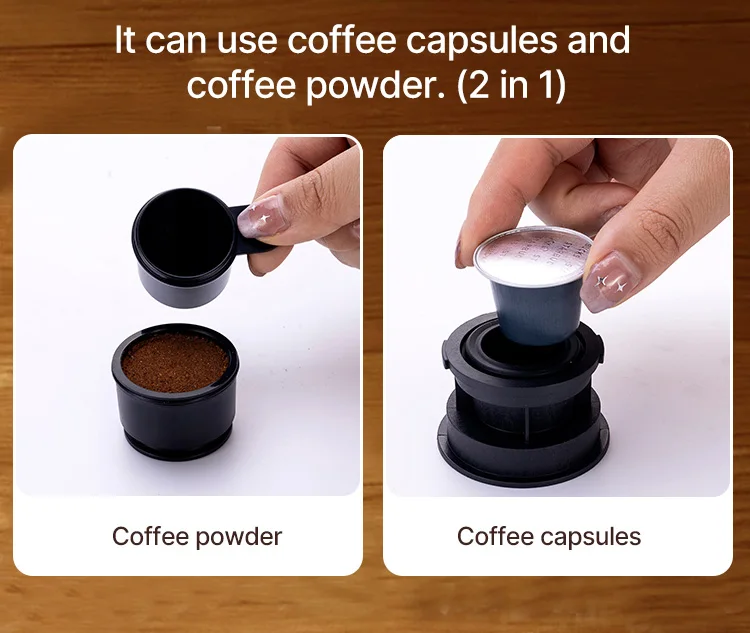 Espresso Machine Makers Factory Price Portable Electric Mini Smart Coffee Capsule Coffee Machine Made in China Aluminum OEM 90