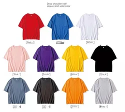 OEM Custom logo Solid half sleeve bottomed versatile T-shirt Heavy