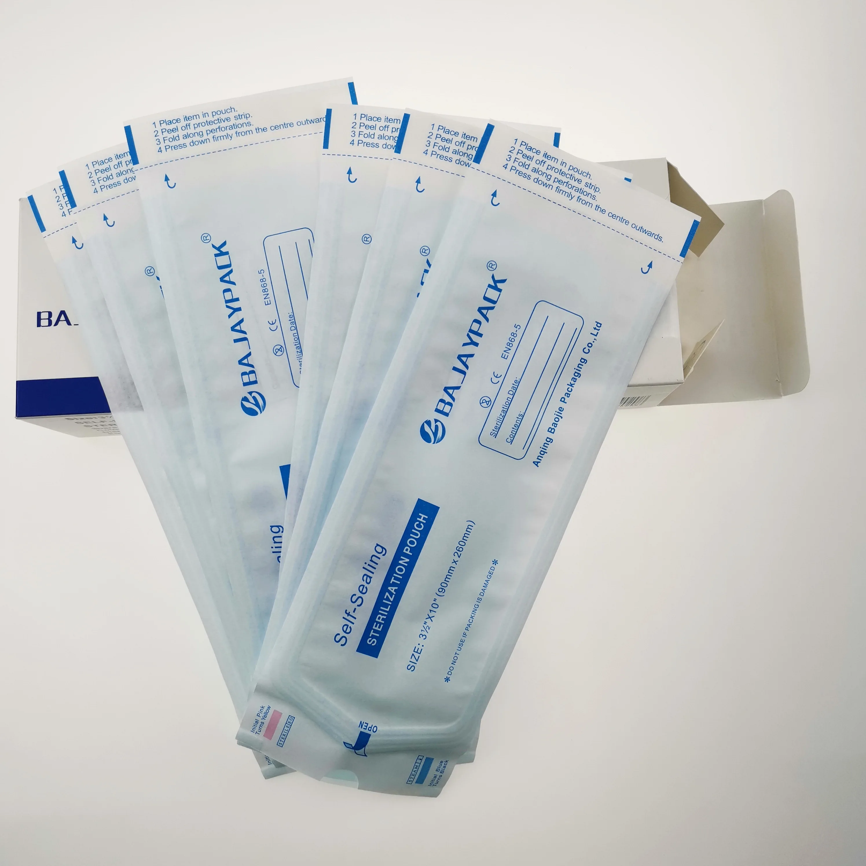 2020 Dental use self seal sterilizaion pouches