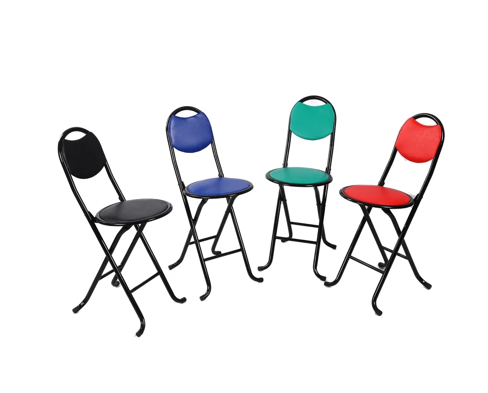Collapsible Folding Metal Chair/Mini Stool for Home Furniture Travel Garden Camping Portable Folding chair