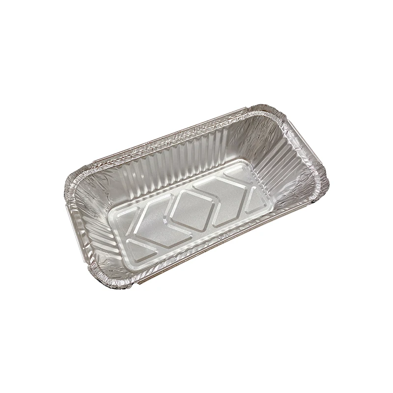 
Aluminum foil square lunch box-F4307-G Aluminum foil container High quality aluminum foil box for food packaging 