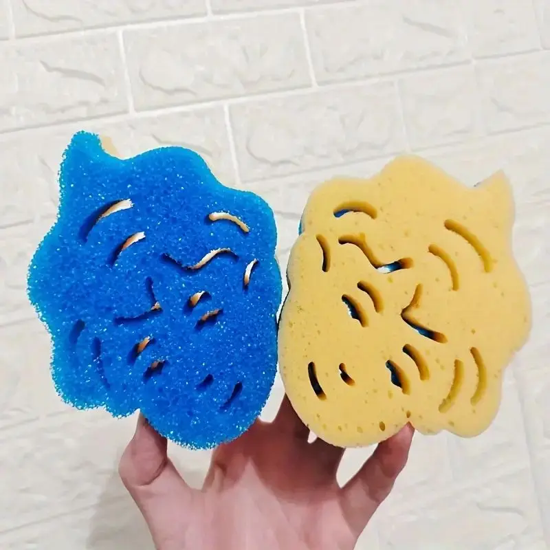 Wholesale Price Household Care warm in hot firm in cold scrub sponge different shape PU Material