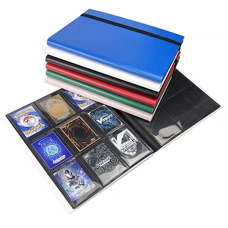 High quality pp plastic trading game poke mon card binder 9 pockets for collection game cards album