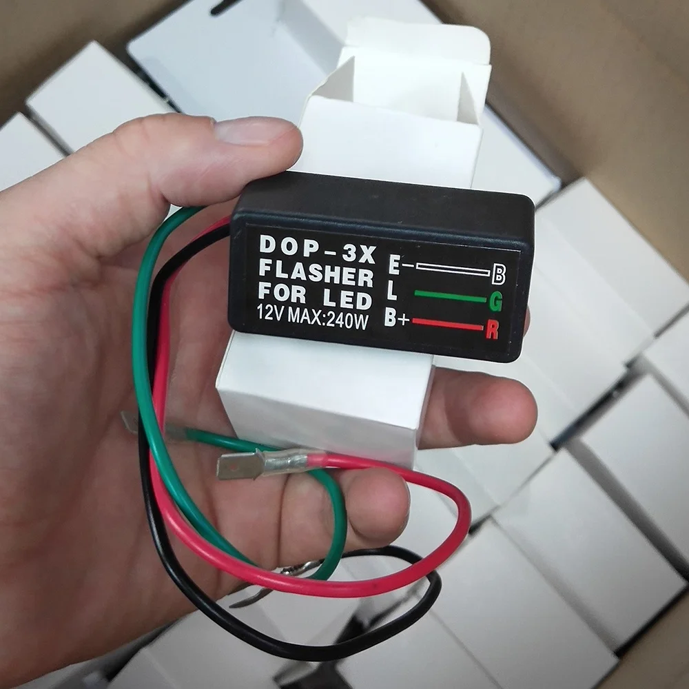 12V 3 Pin мотоцикл электронный светодиодный проблесковый маячок РЕЛЕ Светодиодный модуль DOP-3X указатель поворота свет мигалкой мигалки