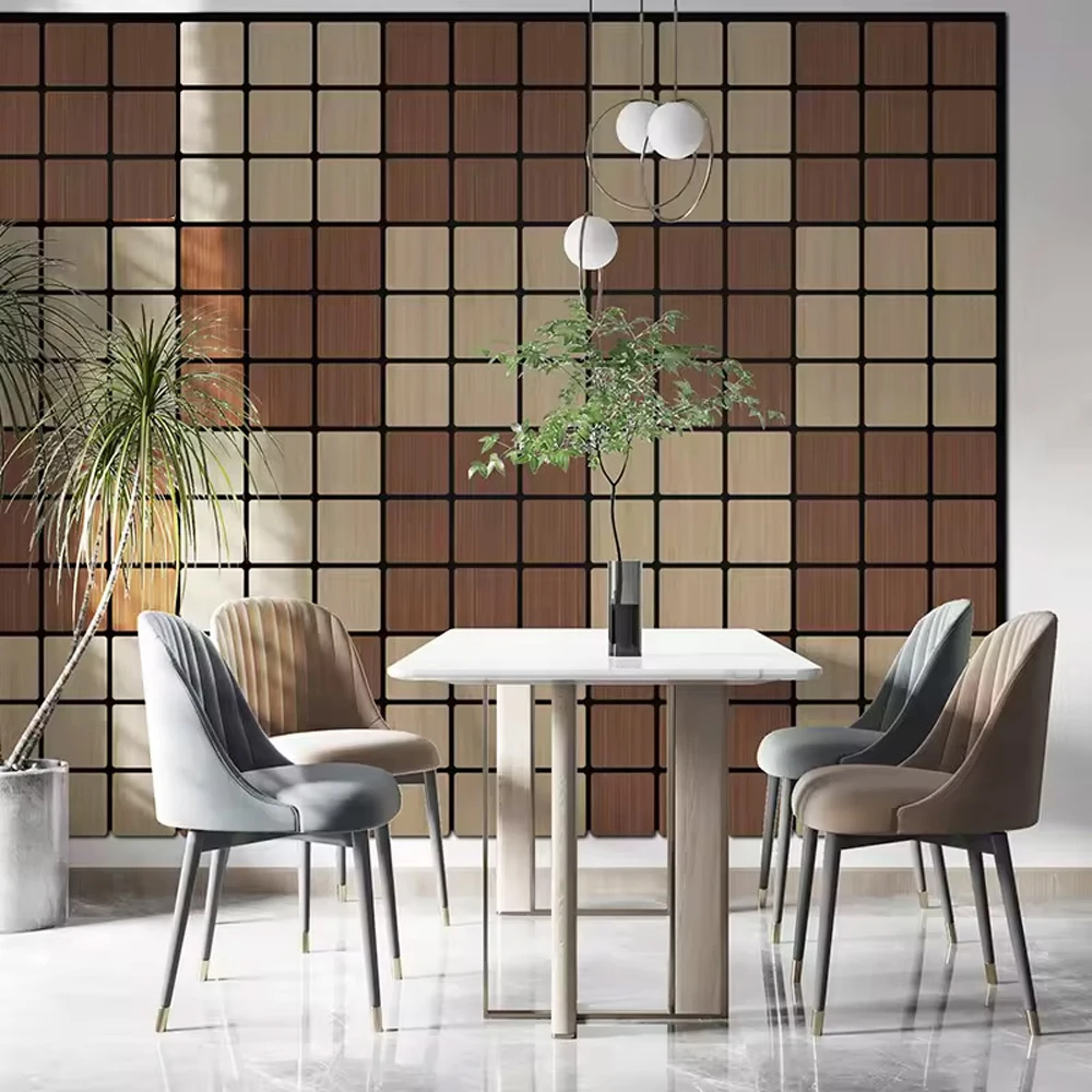 Wooden Acoustic Panel MDF Veneer Composition Acoustic Panel Melamine/Natural Oak Acoustic Slat Wood Wall Panels