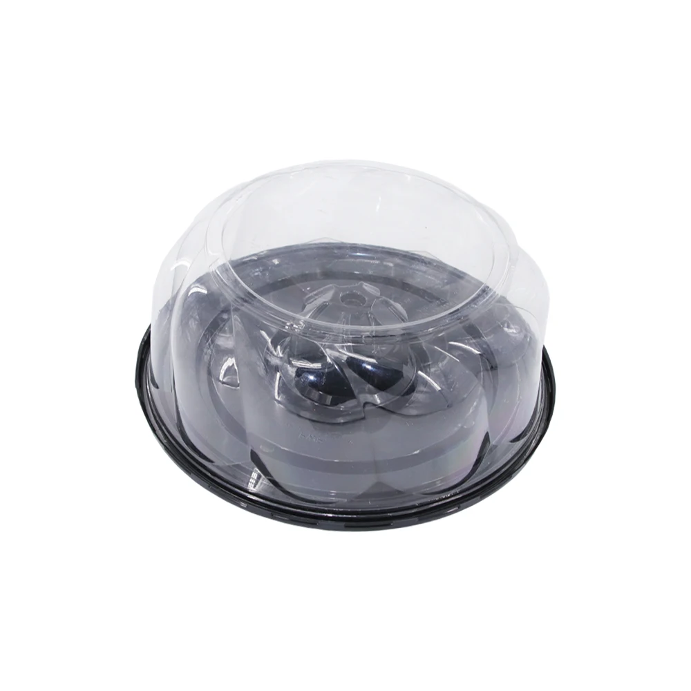 PET Plastic round cake box dome for packing cake food dessert pastry tray