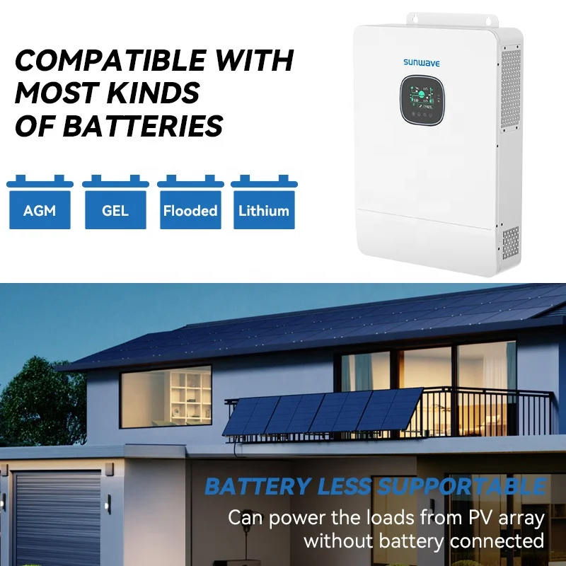 Sunwave USA Version 120Volt 240Volt Split Phase 48V 8000W 10kW 12kW Inverter Support Bypass With Parallel Function