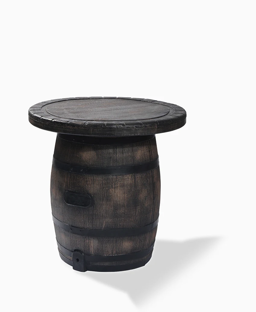 Modern Design Style Garden Outdoor Plastic Stable Party Table Wine Cellar Barrel Low Table