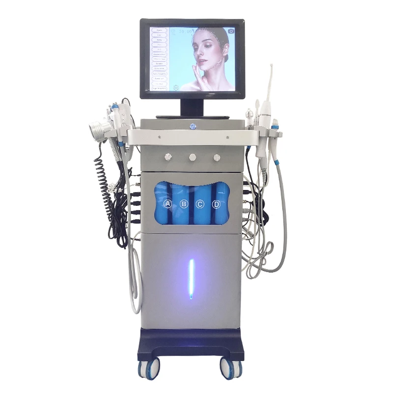 14 in 1 Diamond Peeling Oxygen Jet Aqua Facials Skin Care Deep cleaning Hydra hydro Dermabrasion Facial Machine