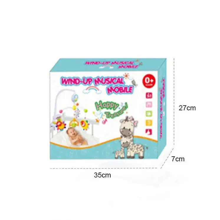 Custom Electric bell rattle rotate baby bed bell musical mobiles for bed baby musical crib mobile