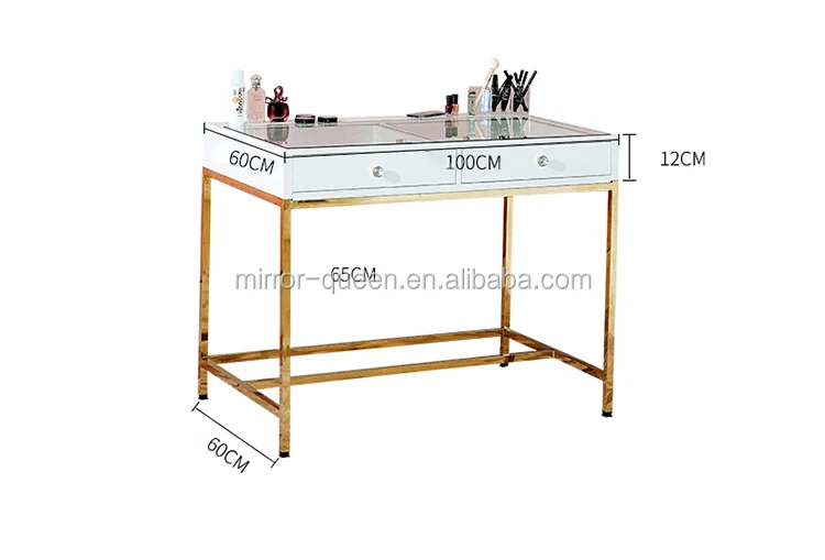 vanity table set with lighted mirror makeup vanity dressing table dresser desk with dimmable led bulb large drawer for bedroom