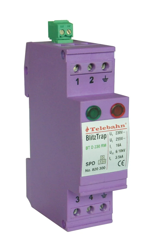 Online Shopping Class C 3P+N 280V Surge Arresters Made In China Solar Surge Protective Device