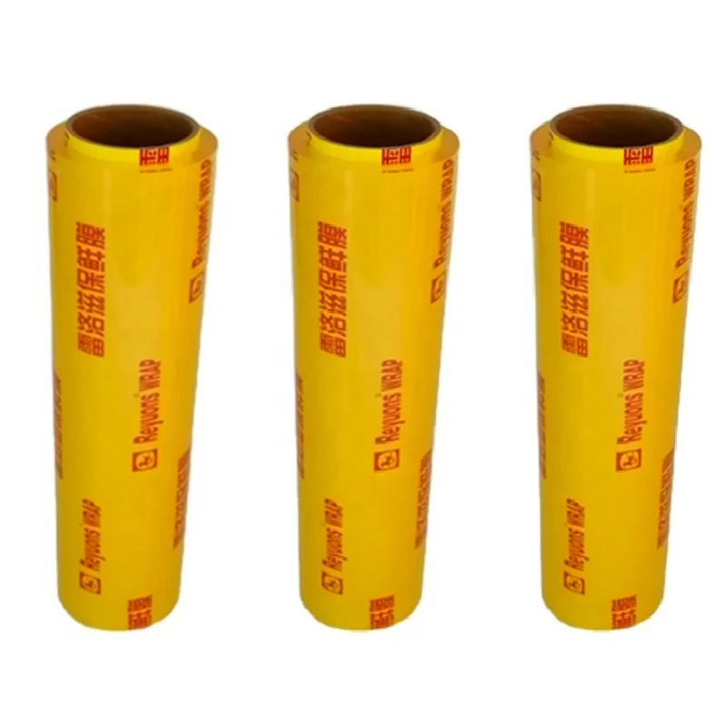 color pvc cling food film wrap  30 meter color box for fruits and vegetables