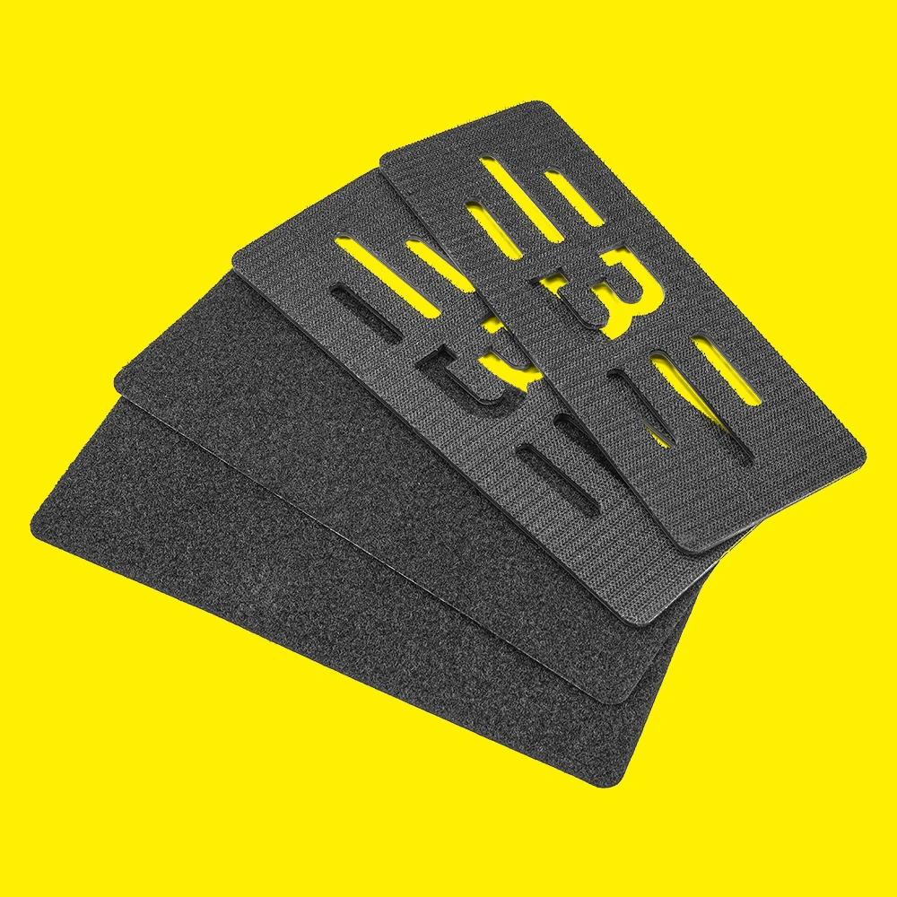 Indonesia Hot-selling Self-Adhesive Motorcycle Number Plate Holder Digital License Plate Hook and Loop Frameless