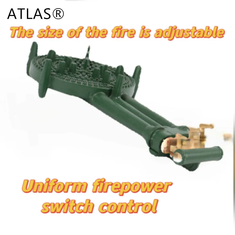 Portable Iron Infrared Gas Stove Burner for Kitchen Outdoor RV with Single and 3 Burners Cast Iron Surface