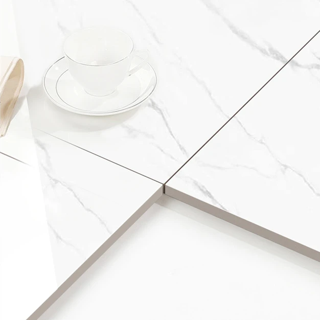 Hot Sale 60x60 Porcelanto Glossy Ceramic Tile Floor Standard White Marble Porcelain Tiles for Laundry Bedroom Modern Style